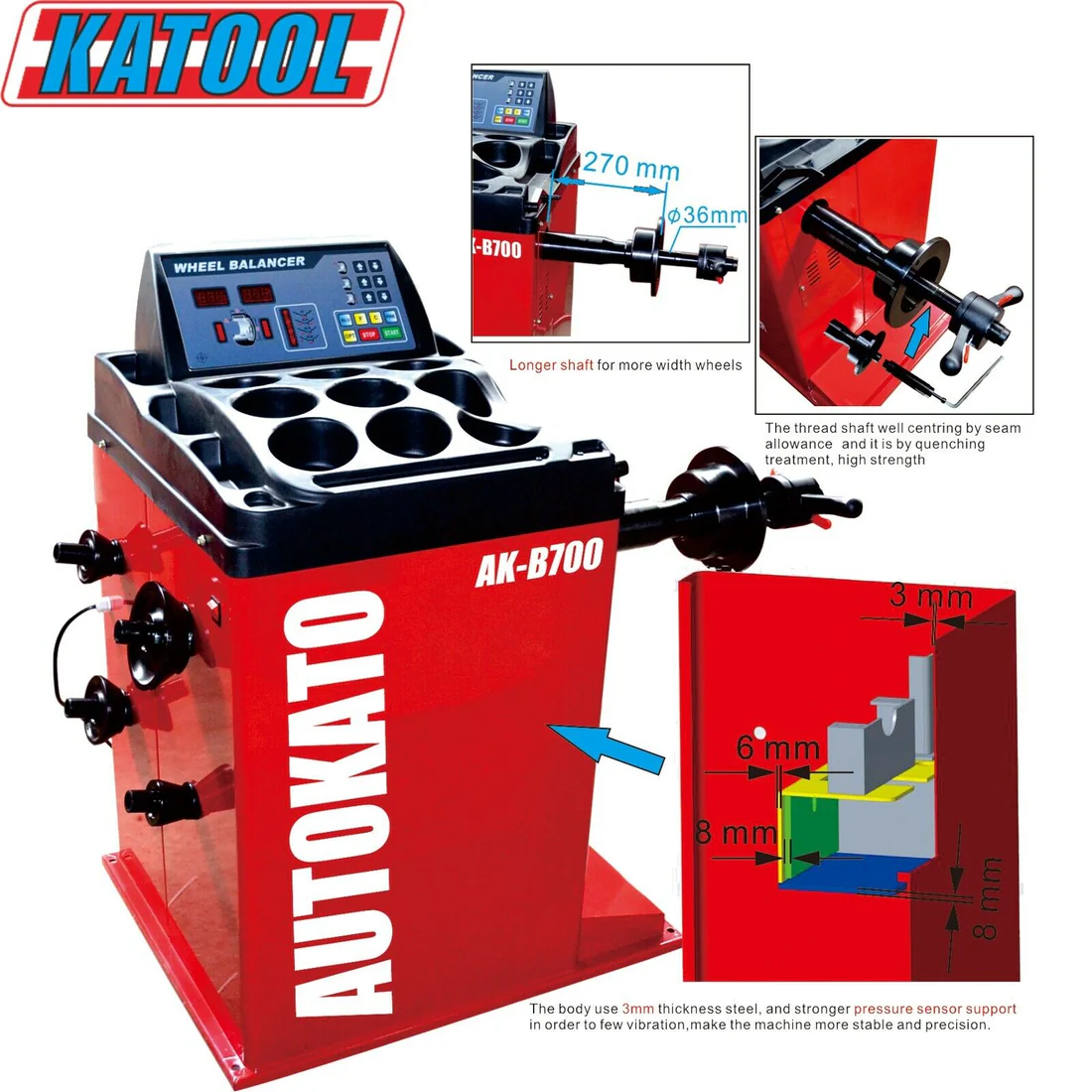 KT B700 Wheel Balancer By KaTool