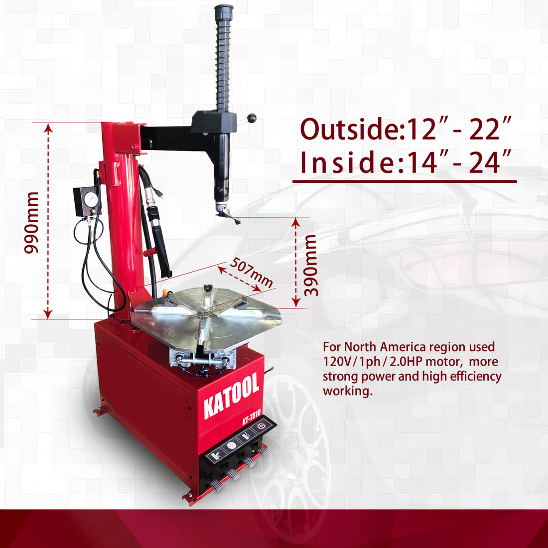 KT T810 Tire Changer Machine by kaTool
