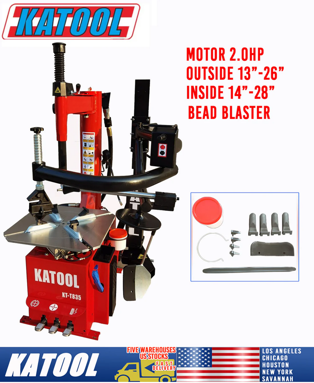 KT T835 Tire Changer Machine by KaTool