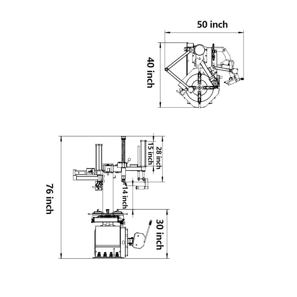KT T830 Tire Changer Machine by KaTool