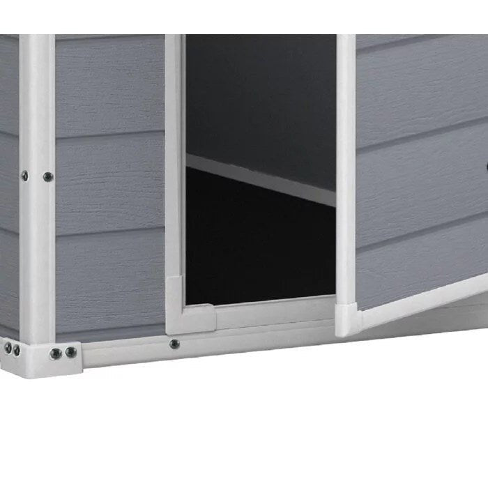Keter Manor 4 ft. W x 6 ft. D Vertical Resin Outdoor Storage Shed Ideal For Patio Installation Included