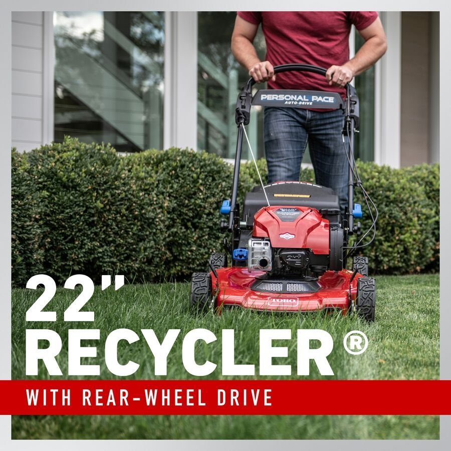 Toro Recycler with Personal Pace 22-in Gas Self-propelled lawn mower with 163-cc Briggs and Stratton Engine