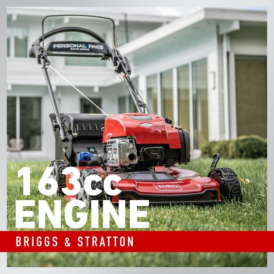 Toro Recycler with Personal Pace 22-in Gas Self-propelled lawn mower with 163-cc Briggs and Stratton Engine