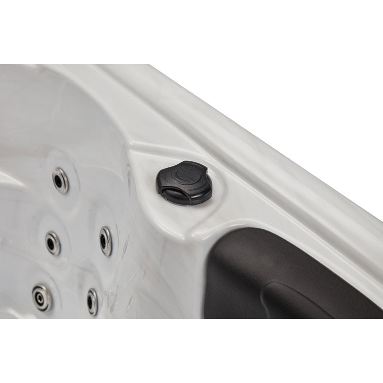 Luxury Spas 61 – Jet Acrylic Square Hot Tub with Ozonator in Gray
