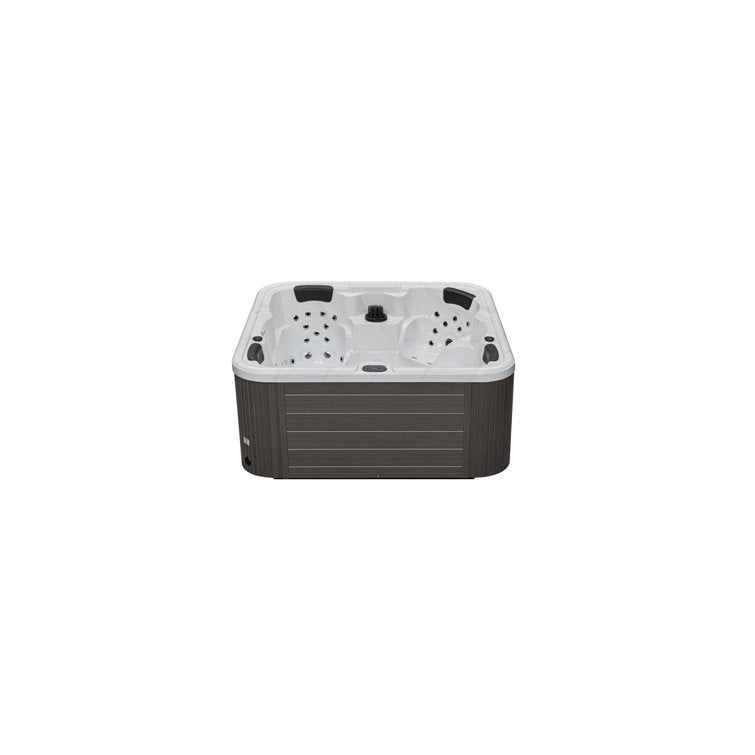 Luxury Spas 61 – Jet Acrylic Square Hot Tub with Ozonator in Gray