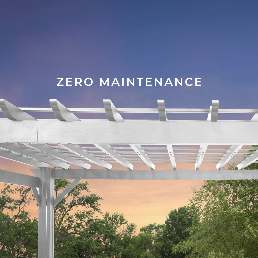 14×10 Hawthorne Traditional Steel Pergola With Sail Shade Soft Canopy