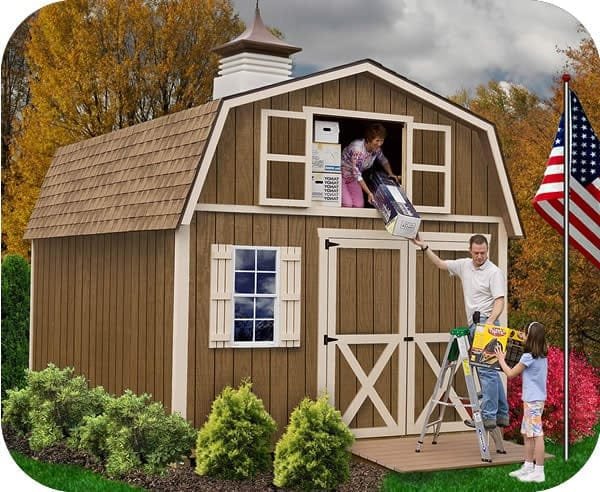 Millcreek 12×16 Wood Storage Shed Kit – ALL Pre-Cut