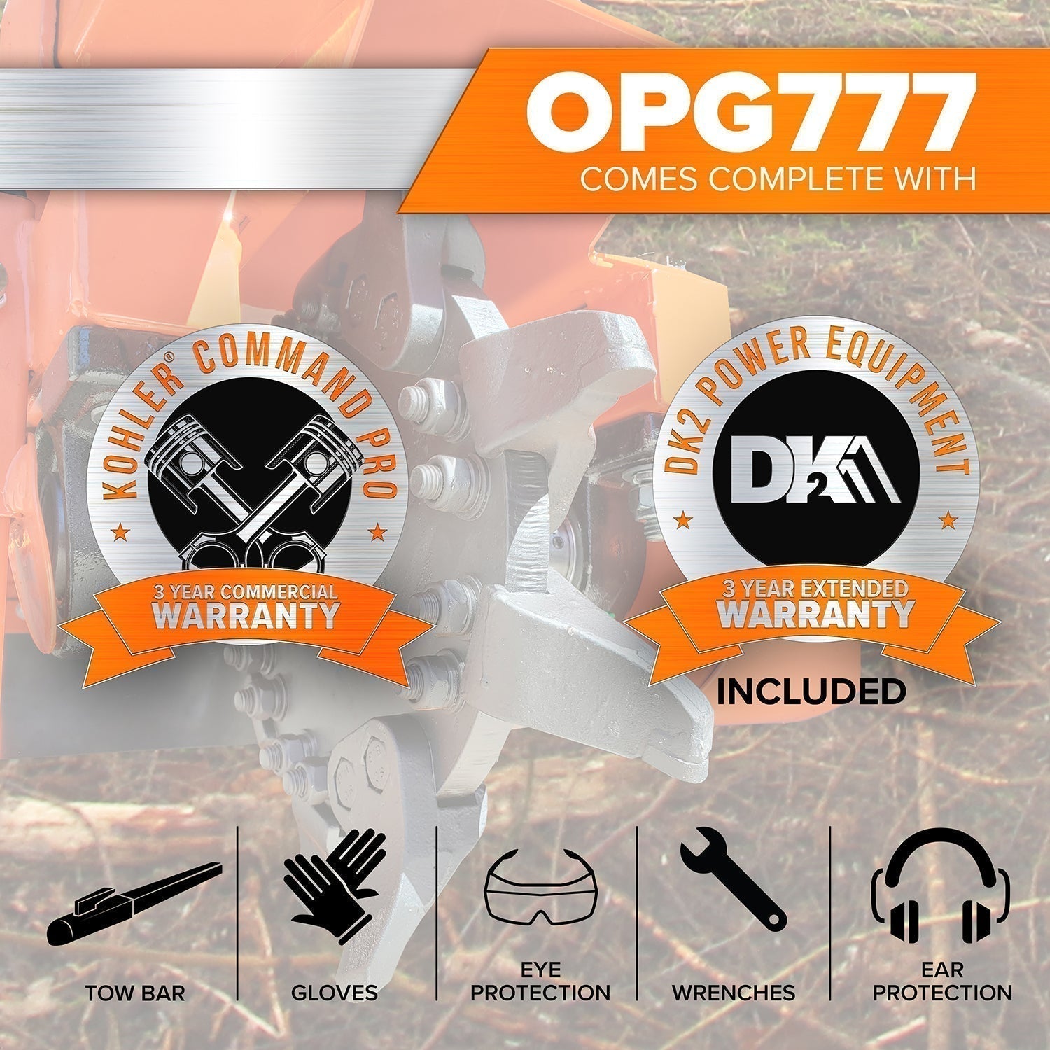 Detail K2 14 HP Commercial-Grade Stump Grinder – OPG777