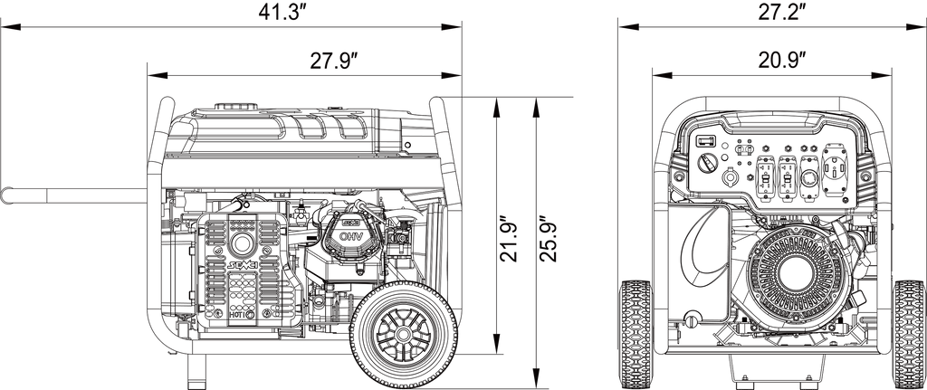 SUA12000EDP Dual Fuel Generator