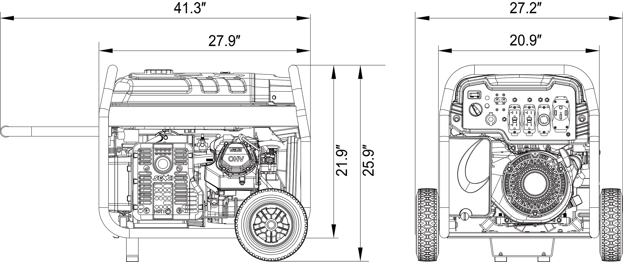 SUA12000EDP Dual Fuel Generator