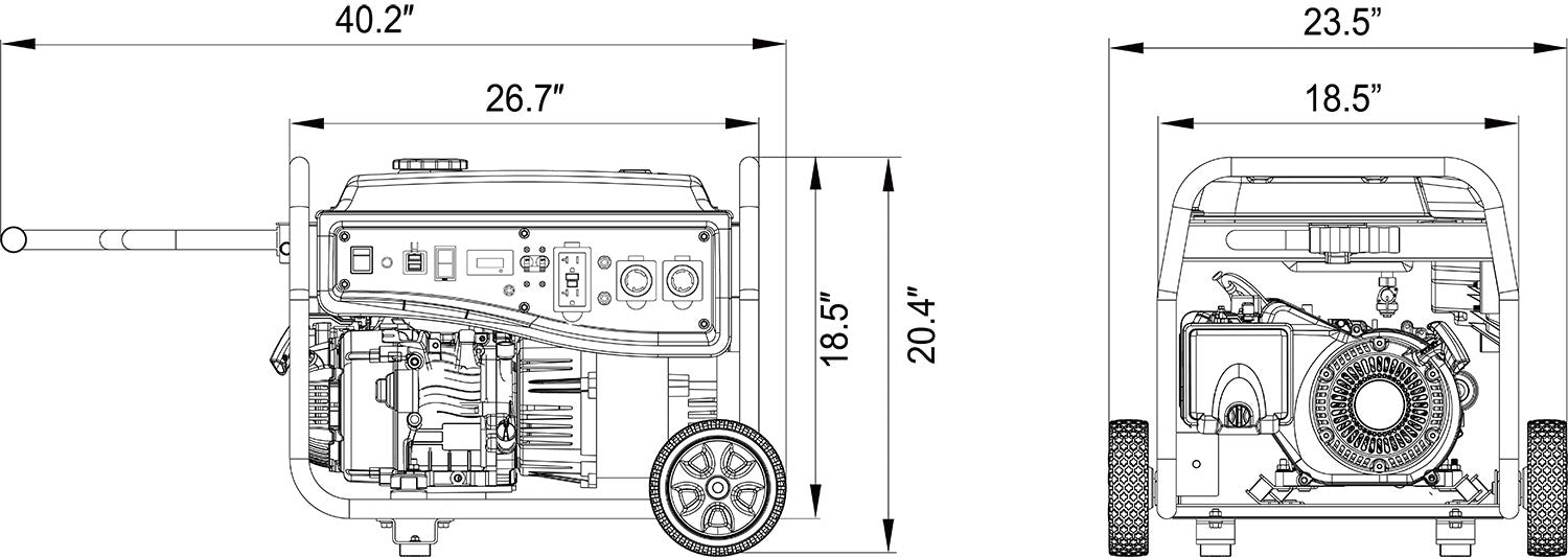 SUA6900 – 6900 Watt<br> Portable Generator