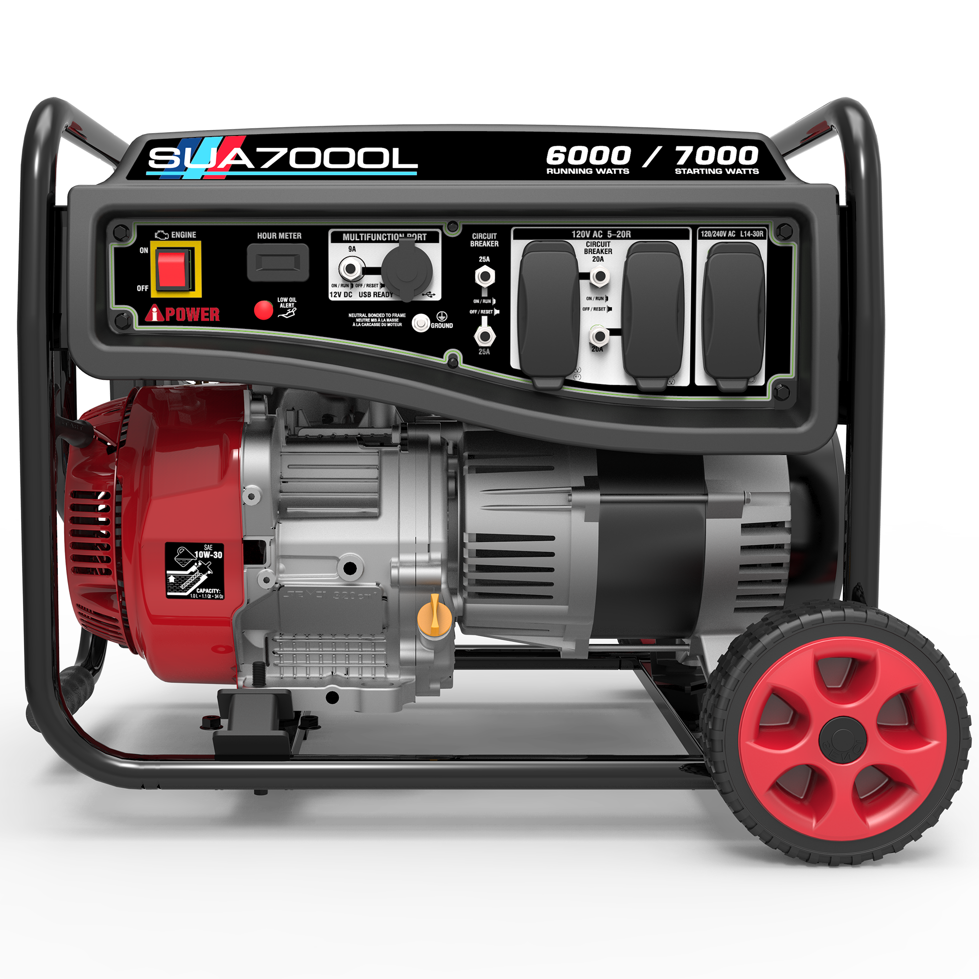 SUA7000L – 7000 Watt<br> Portable Generator