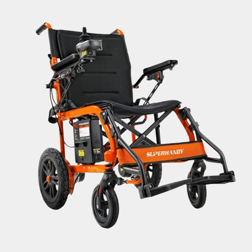 SuperHandy GUT155 Foldable Electric Wheelchair 220 Lbs Weight Capacity