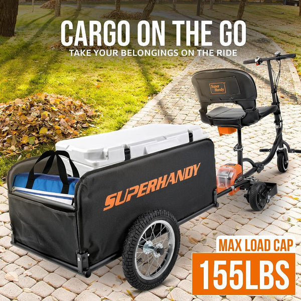 SuperHandy Lightweight Scooter Cargo Trailer GUT157 155 lbs Capacity