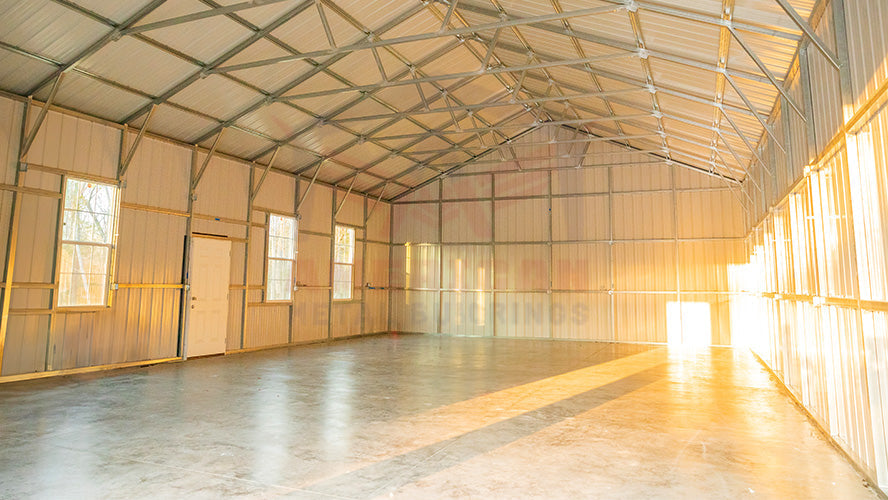 30x50x12 Vertical Roof Garage