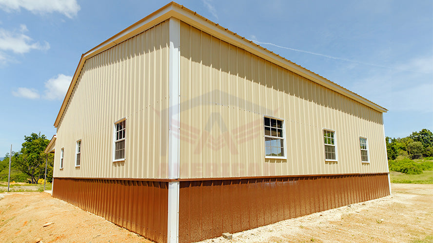 40x36x11 Garage with Lean-to