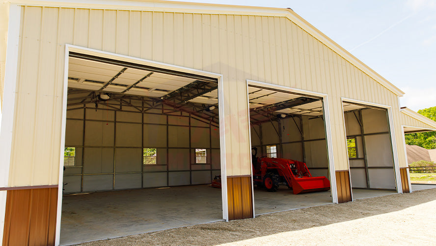 40x36x11 Garage with Lean-to