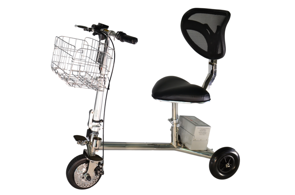 SmartScoot Lightweight Three Wheel Folding Mobility Scooter