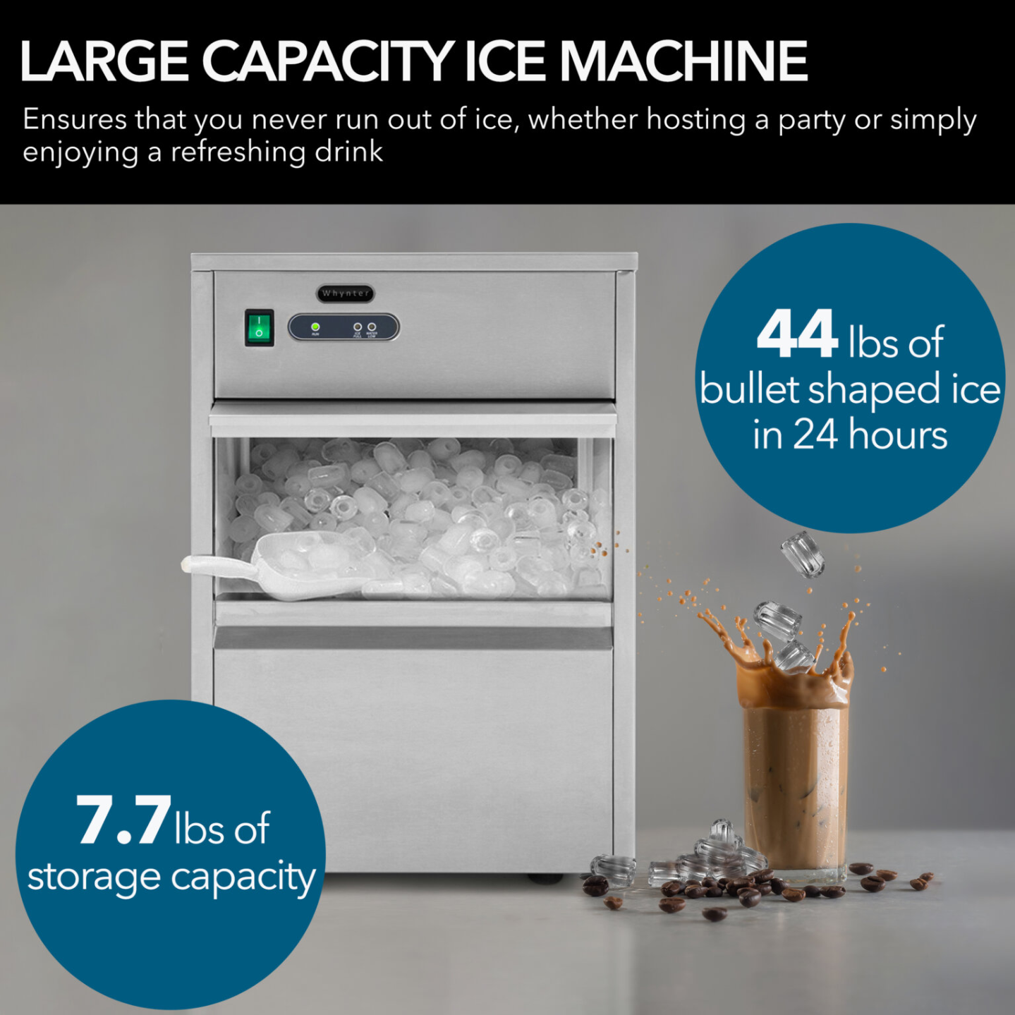 Whynter FIM 450HS Freestanding Ice Maker