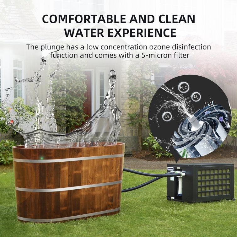 WoodBridge 110 1 – Person Hot Tub in Olive Pine
