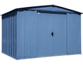 Arrow 10×8 Classic Steel Storage Shed Kit – Blue Gray