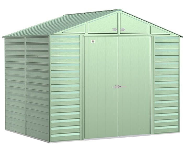 Arrow 10×8 Select Metal Shed Kit – Sage Green