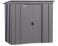 Arrow 6×4 Classic Steel Storage Shed Kit – Charcoal