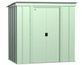 Arrow 6×4 Classic Steel Storage Shed Kit – Sage Green