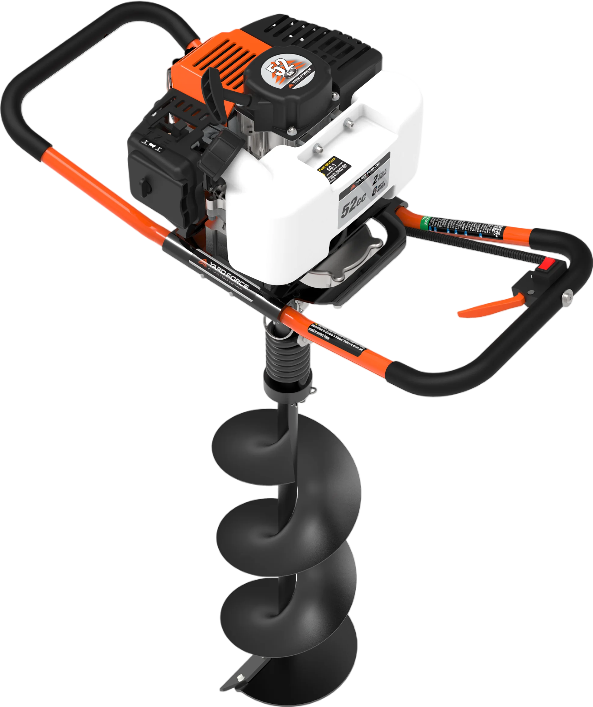 Yard Force Earth Auger 8″ Gas Powered 2-Cycle YF52-8 New