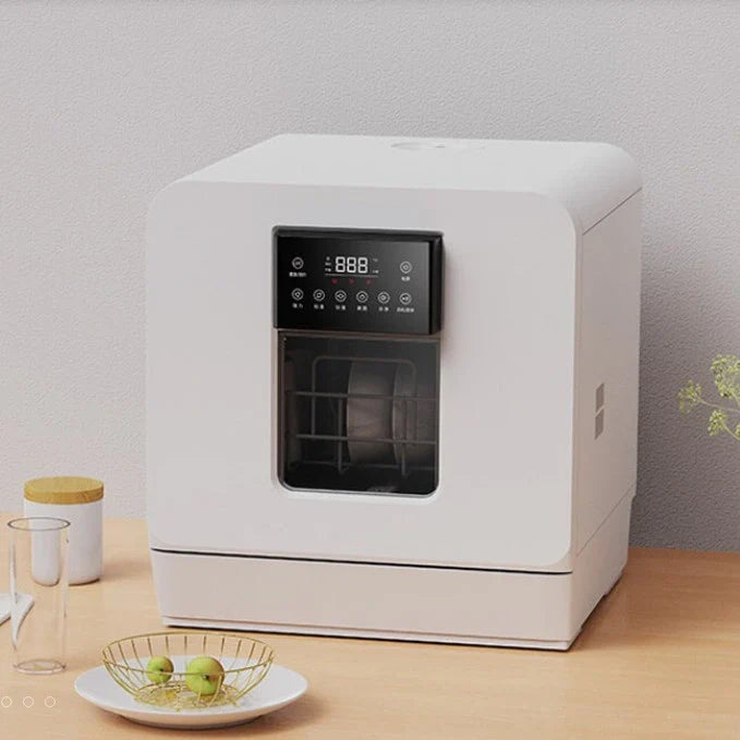 Compact Automatic Table Top Dishwasher – Portable Countertop Kitchen Dishwasher with 4 Place Settings