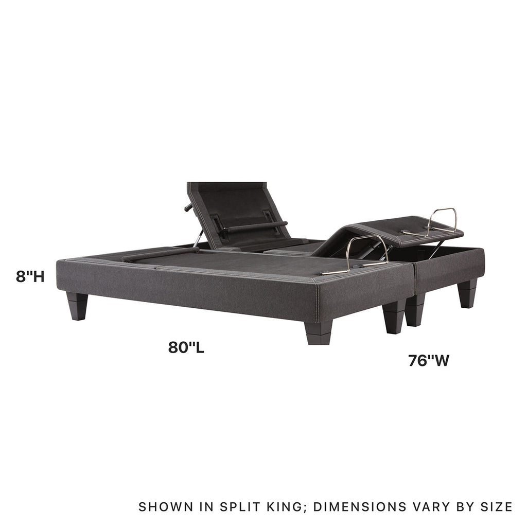 Beautyrest Black™ Luxury Smart Adjustable Base – High-Performance Zero-Clearance Foundation with Comprehensive Massage Therapy, Alexa/Google Voice Control, and Extension Deck Technology