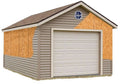 Greenbriar 12×20 Wood Garage Shed Kit – ALL Pre-Cut