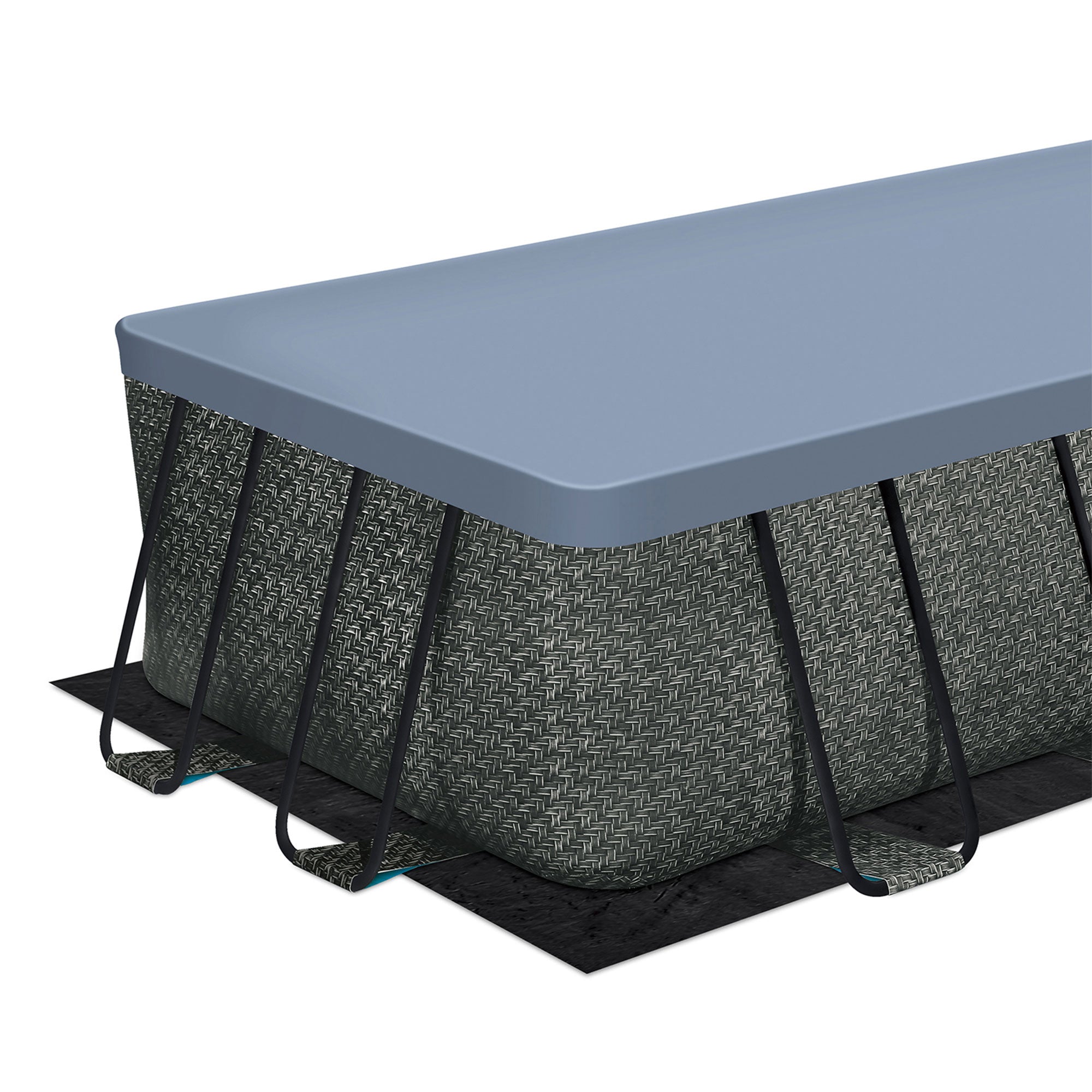 Funsicle 18' x 9' x 52" Oasis Rectangular Swimming Pool Set with 18' Cover