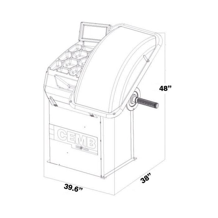 CEMB EZ10 3D Data Entry Wheel Balancer