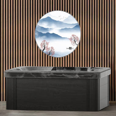 Luxuria Spas 220 Volt 7 – Person 55 – Jet Square Plug & Play Hot Tub with Ozonator