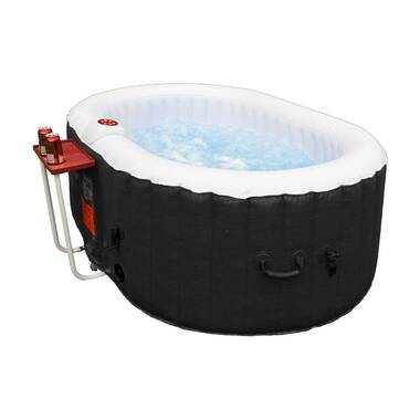 Anyi 110 Volt 1 – Person Solid Wood Rectangle Hot Tub