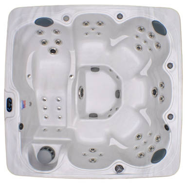 Luxuria Spas 220 Volt 7 – Person 55 – Jet Square Plug & Play Hot Tub with Ozonator