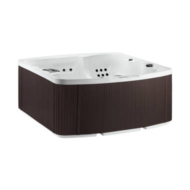 Luxuria Spas 4 – Person 51 – Jet Acrylic Square Hot Tub with Ozonator