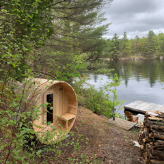 Dundalk Canadian Timber Serenity Barrel Sauna CTC2245W