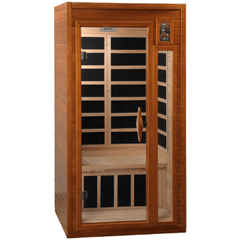 Dynamic Sauna  Barcelona 1-2-person Low EMF (Under 8MG) FAR Infrared Sauna (Canadian Hemlock)