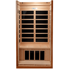 Dynamic Sauna  Barcelona 1-2-person Low EMF (Under 8MG) FAR Infrared Sauna (Canadian Hemlock)