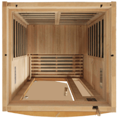 Dynamic Sauna  Barcelona 1-2-person Low EMF (Under 8MG) FAR Infrared Sauna (Canadian Hemlock)