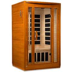 Dynamic Sauna  San Marino 2-person Low EMF (Under 8MG) FAR Infrared Sauna (Canadian Hemlock)