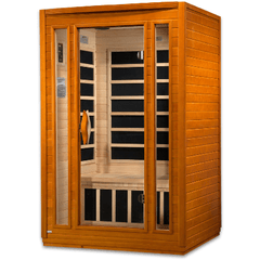 Dynamic Sauna  San Marino 2-person Low EMF (Under 8MG) FAR Infrared Sauna (Canadian Hemlock)