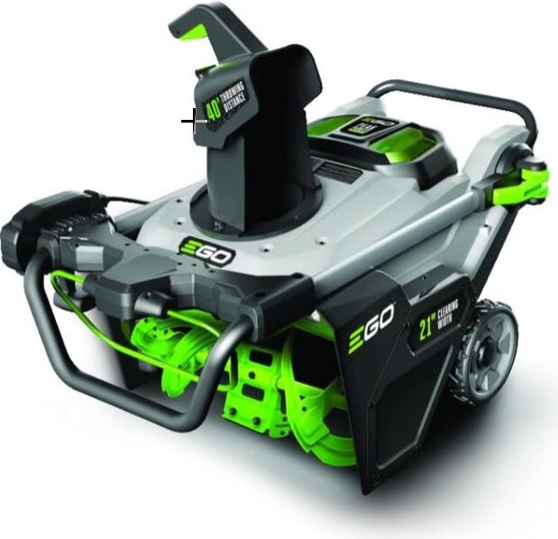 EGO Power+ 21-Inch Cordless Snow Blower, 56V, Steel Auger, (2) 5.0Ah Batteries & Charger