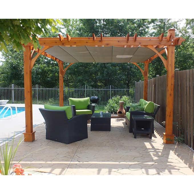 Breeze Cedar Wood Pergola – Outdoor Living Today 12′ x 16′