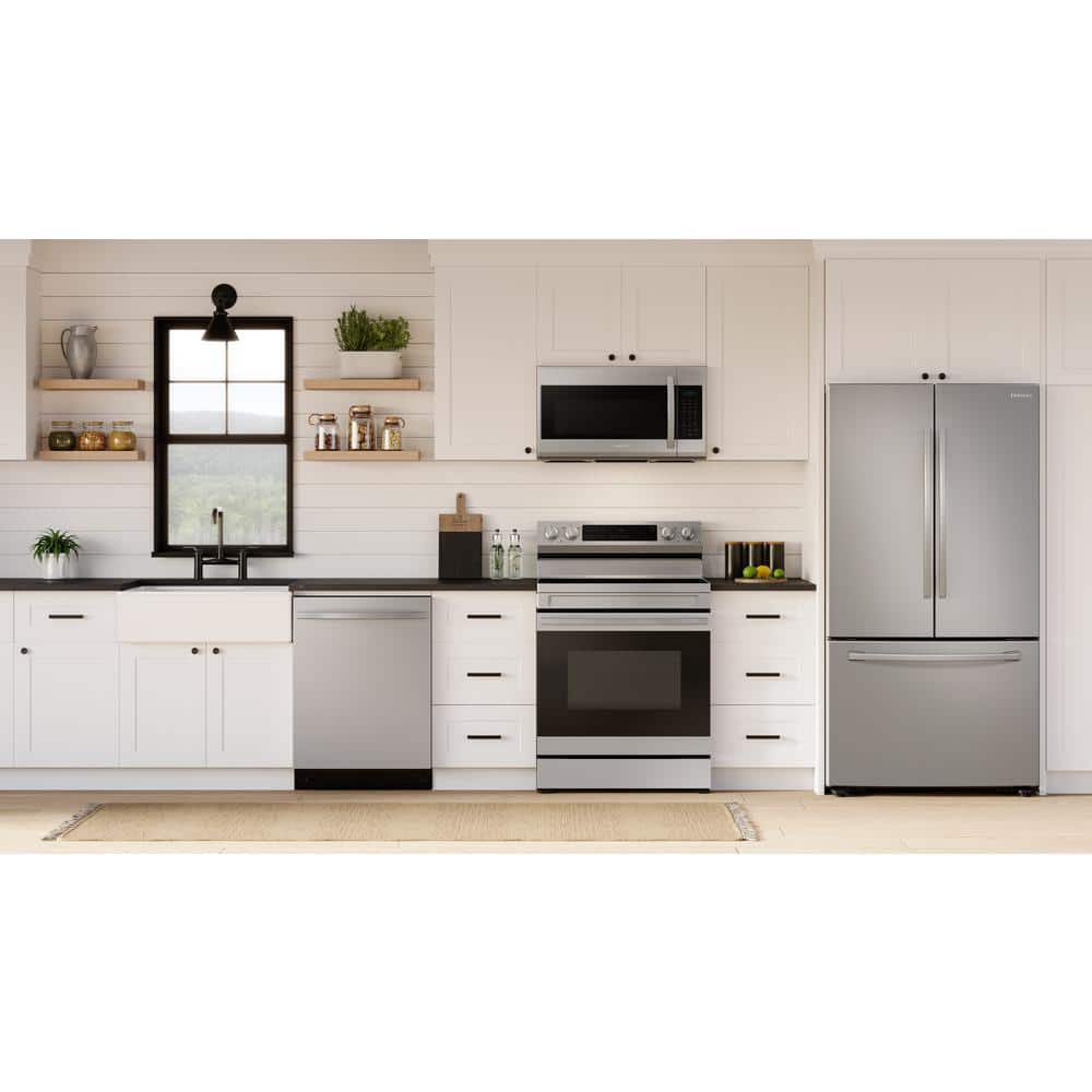 Samsung  24 in. Top Control Tall Tub Dishwasher in Stainless Steel with Stainless Steel Interior Door, 55 dBA