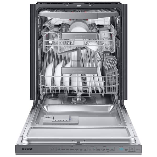 Samsung  24 in. Top Control Tall Tub Dishwasher in Fingerprint Resistant Stainless Steel with AutoRelease