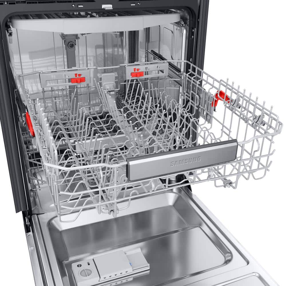 Samsung  24 in. Top Control Tall Tub Dishwasher in Fingerprint Resistant Stainless Steel with AutoRelease