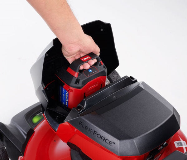 21 in. Recycler SmartStow 60-Volt Lithium-Ion Brushless Cordless Battery Walk Behind Mower RWD 5.0 Ah w/ Battery&amp;Charger